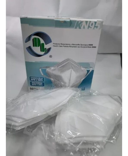 Cubrebocas Protector Y Mascarilla Quirúrgica Kn95 Dl C/50 Blanco Blanco