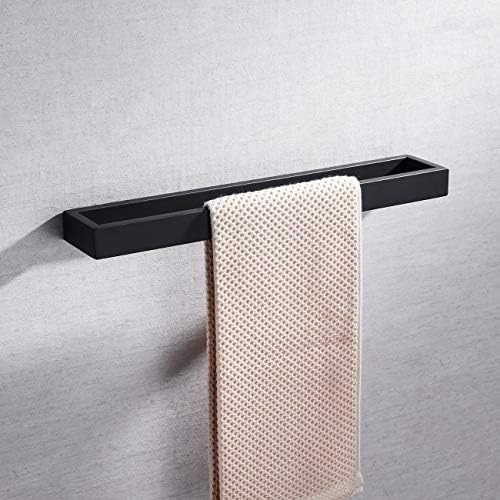 Miyili - Toallero De Acero Inoxidable Sus 304, Color Negro M