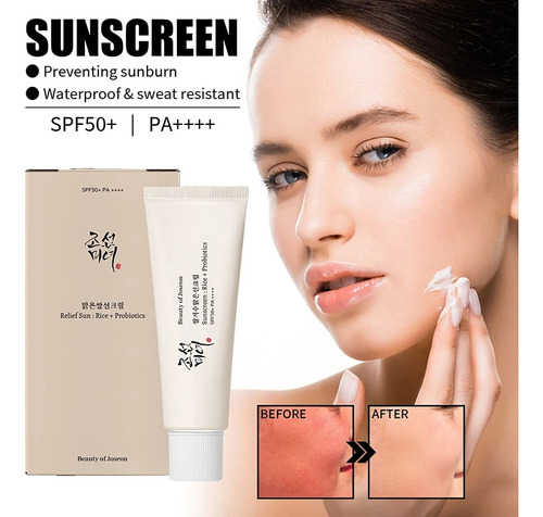 Loción Aislante En Gel Spf50, Hidratante Y Refrescante En Fo