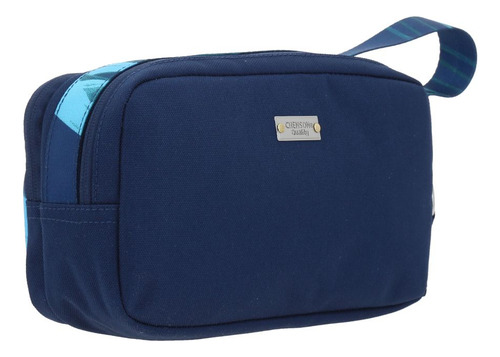 Lapicera Estuche Chenson 1818 Doble Cierre Delic Azul Color Azul Oscuro Lisa