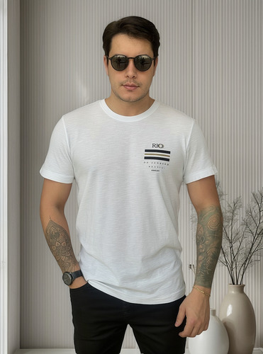 Camiseta Rio De Janeiro Osklen Slim Masculino