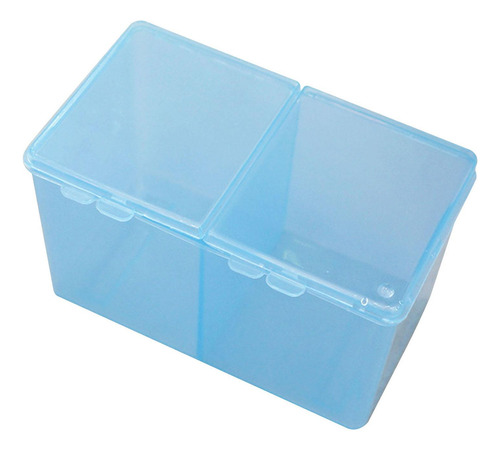 Caja Para Hisopos De Maquillaje, Soporte Para Bolas De Azul