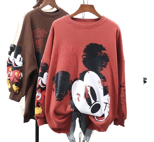 Suéter De Las Señoras Simple Mickey Disney Estilo Coreano