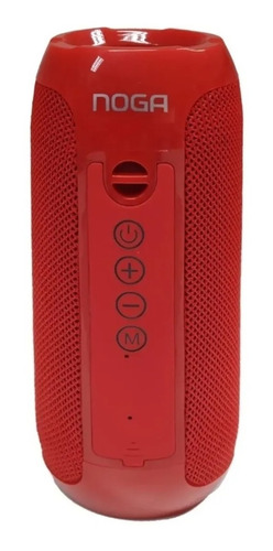 Parlante Portatil Inalambrico Bluetooth Noga Pk24 Flip Rojo