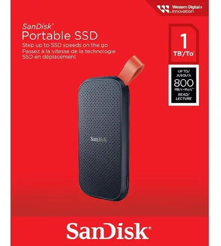 Disco Ssd Externo Sandisk Portable 1tb Usb-c Lectura 800mb/s