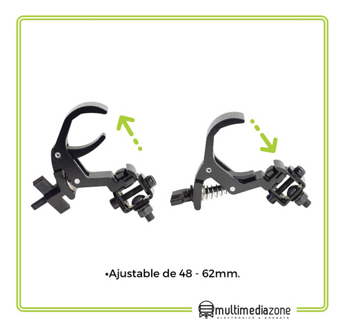 Hamburguesa Fast Clamp Aluminio Iluminacion 100kg 6 Pza