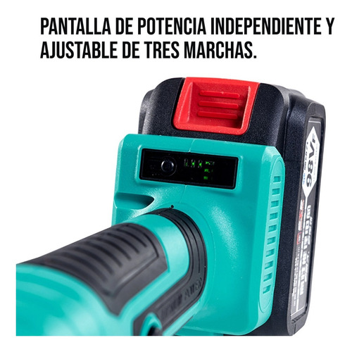 Esmeril Angular Recargable Galletera Eléctrica Batería Litio