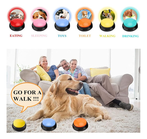 Juego Botones De Comunicacion Para Mascota Perro Gato Señal