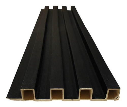 Lambrin Pvc 6 Piezas Negro Muro Techo Decorativo Green Line