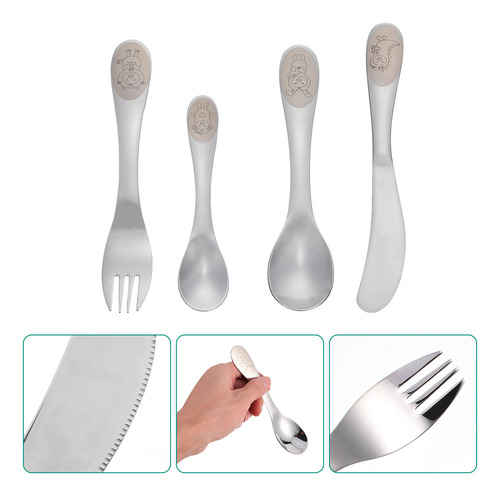 Cuchara Para Cubiertos Y Utensilios Para Niños Pequeños