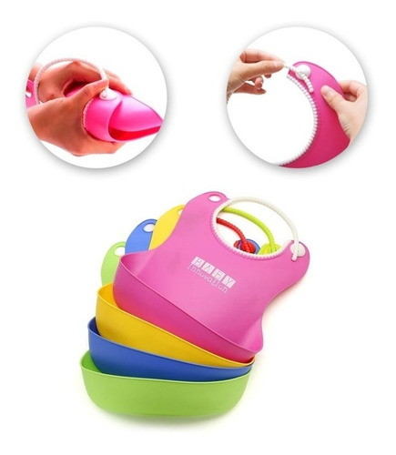 Imagen 4 de 6 de Babero Silicona Baby Innovation Cuello Ajustable