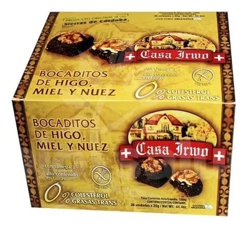 Bocadito Bombón De Higo Miel Y Nuez X 36unid Casa Irwo