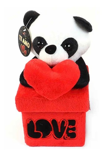 Oso Panda Peluche I Love You 20cm Regaló San Valentín Cumple