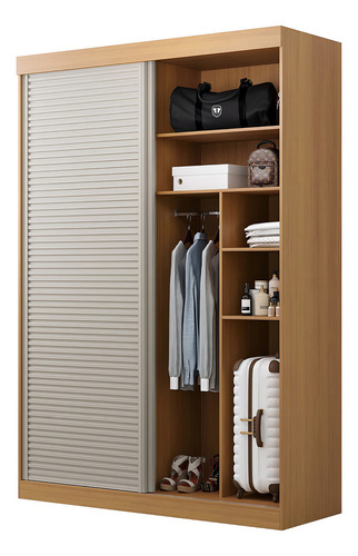 Guarda-roupa Solteiro 2 Portas 1 Porta Ripada Igwt