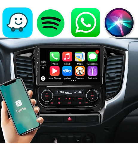 Kit Multimidia 9pol L200 16 17 18 19 20 21 22 Gps Wifi Waze