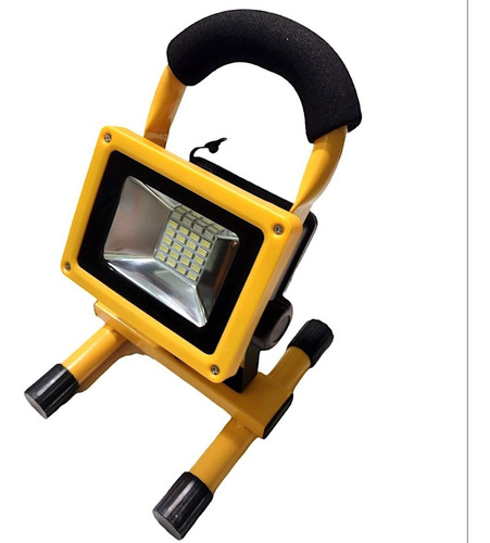 Imagen 1 de 2 de Foco Proyector Led Recargable Portátil 30w Trabajo Frí, Rgb