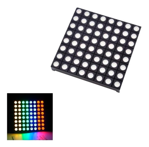 Matriz Led Rgb 8x8 Display Arduino Mv Electronica