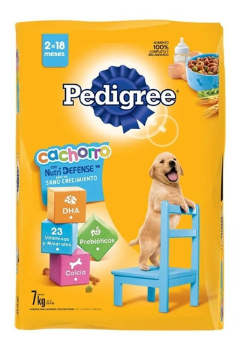 Alimento Pedigree Sano Crecimiento para perro cachorro de raza  mediana y grande sabor mix en bolsa de 7kg