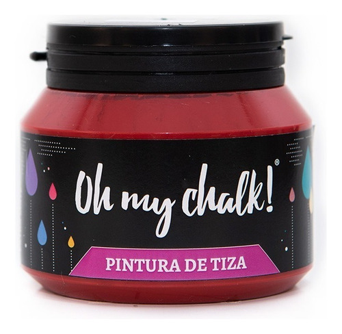 Oh My Chalk! Pintura De Tiza - Tizada 210 Cc. Colores Color Cherry