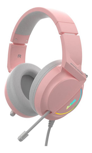 Nuevo Ax365 Rgb Surround Gaming Auriculares Con Cable Rosado