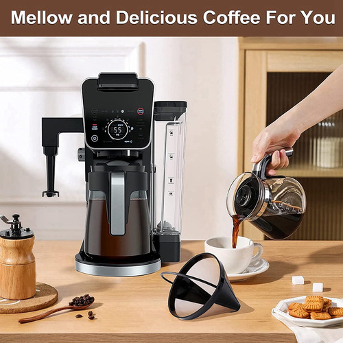 1 Juego De Filtros De Café Para Cafetera De Doble Preparació