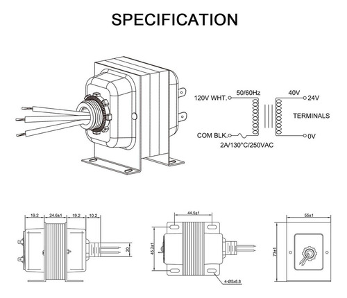 2025 Transformador Timbre 16v Transformador De Timbre De