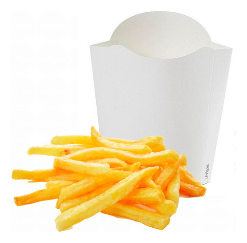 Estuche Papas Fritas Grande Fast Food Delivery Caja X 450u. 