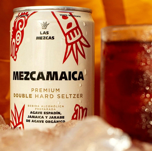 Imagen 6 de 10 de Mezcal Double Hard Seltzer Las Mezcas Lata 237 Mls Sabores !