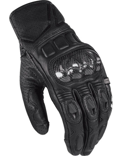 Guantes Moto Ls2 Spark Cuero Proteccion Carbono Solomototeam