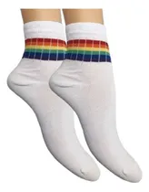 Comprar Media Algodón Mujer Algodon Rayas Colores Corinto Art 2604