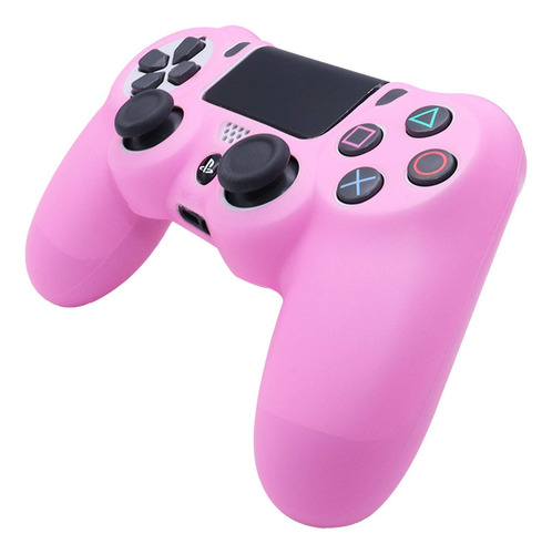 Protector De Silicona Rosa Para Controlador Ps4 Slim Y Pro