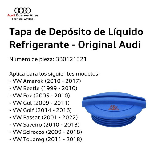 Tapa De Depósito De Líquido Refrigerante Volkswagen Polo 201