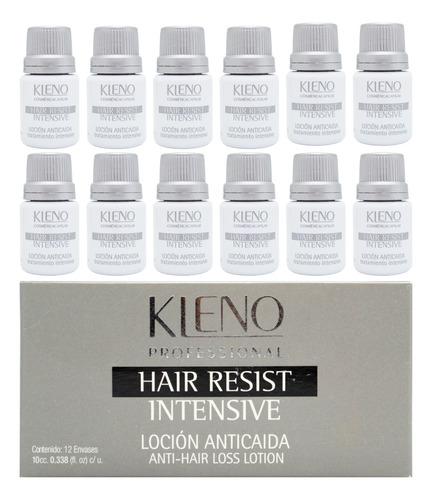 Kleno Hair Resist Intensive Loción Anticaída Ampolla X12 3c