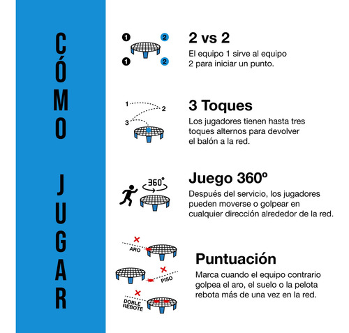 Juego De Playa Bounceball Con Red 3 Pelotas Bomba Bolsa