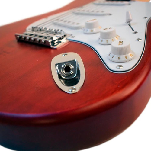 Imagen 5 de 10 de Guitarra Eléctrica Newen Stratocaster St Rojo Con Palanca