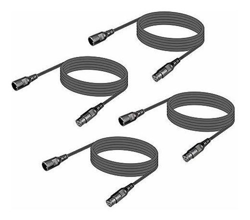 Cables Dmx Macho A Hembra, 4 Unidades