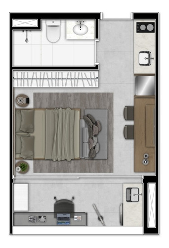 Imagem 14 de 15 de Studio Residencial Para Venda, Vila Clementino, São Paulo - St6783. - St6783-inc