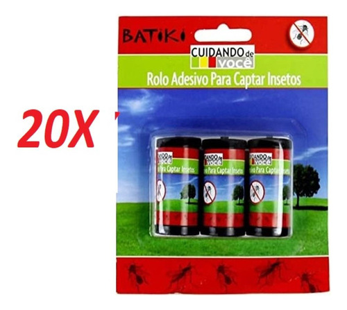 Kit 20 Cola Adesiva Armadilha Captura Insetos Barata Formiga