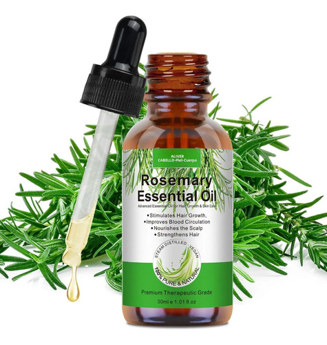 Aceite Esencial Romero 100% Puro 30ml Fortalecedor Capilar