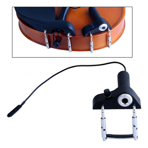 Micrófono Piezoeléctrico Portátil Para Violín, Guitarra