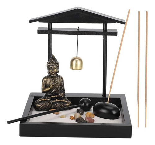 Conjunto De Jardín Zen Estatua De Buda, Kit De Jardín Zen De