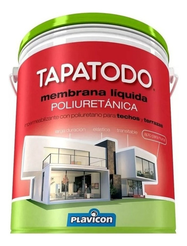 Tapatodo Membrana Liquida Poliuretanica Plavicon 5kg Rex Color Blanco