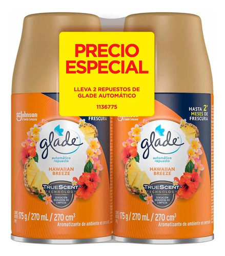 Glade Automático Repuesto X2 Un - Unidad a $16250