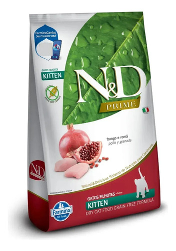 Ração N&d Prime Gato Filhote Frango E Romã 1,5kg