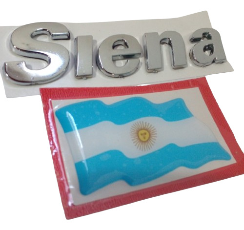 Insignia Emblema Siena + Calco Bandera Argentina Ver Medidas