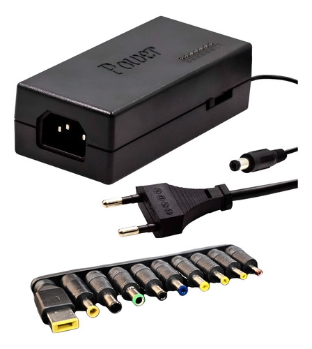 Fonte Carregador Universal Para Notebook 100w 9 Conectores