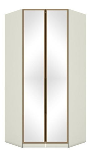 Guarda Roupa Canto Closet Modulado 2 Portas Com Espelho 3