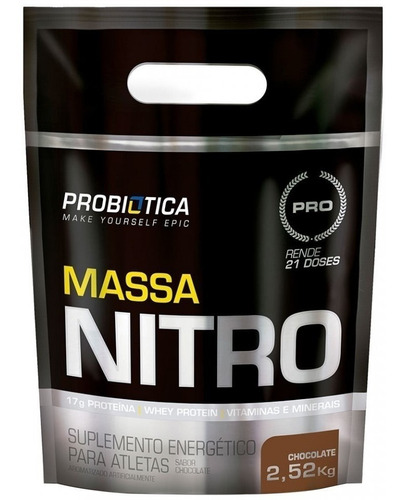 Massa Hipercalórico Nitro 2,52 Kg Probiótica Envio Rapido