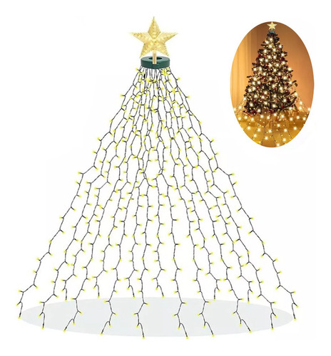 Lámpara Colgante Con Forma De Árbol De Navidad Con Estrella