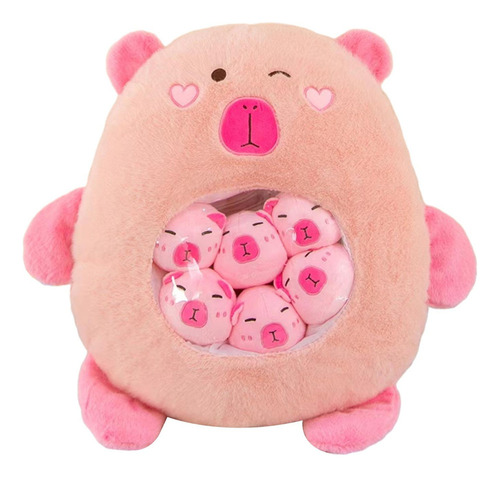 Brinquedo De Pelúcia Boneca Huggable Cartoon Rosa